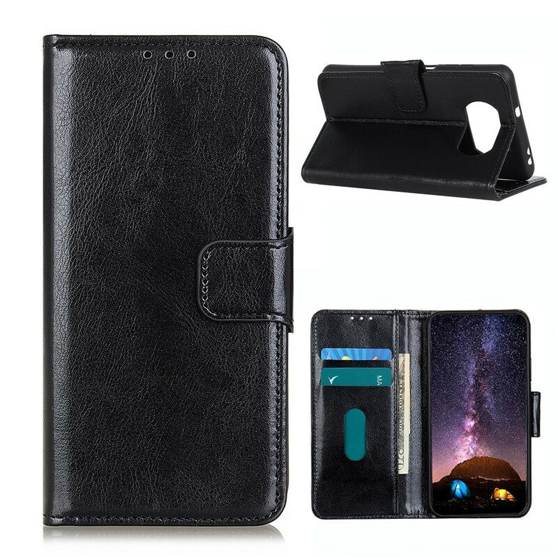 Custodia in pelle Poco X3 / X3 Pro / X3 NFC Ecopelle Smaltata