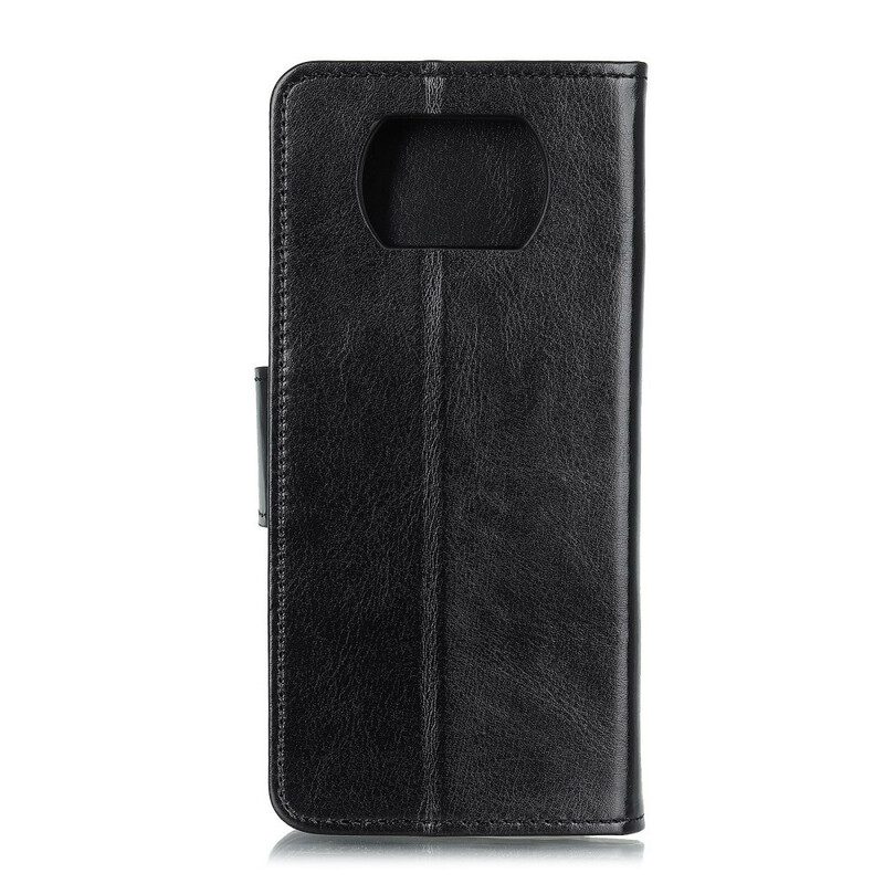 Custodia in pelle Poco X3 / X3 Pro / X3 NFC Ecopelle Smaltata