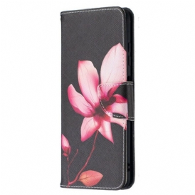Custodia in pelle Poco X3 / X3 Pro / X3 NFC Fiore Rosa