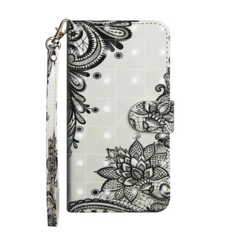 Custodia in pelle Poco X3 / X3 Pro / X3 NFC Fiori Di Pizzo