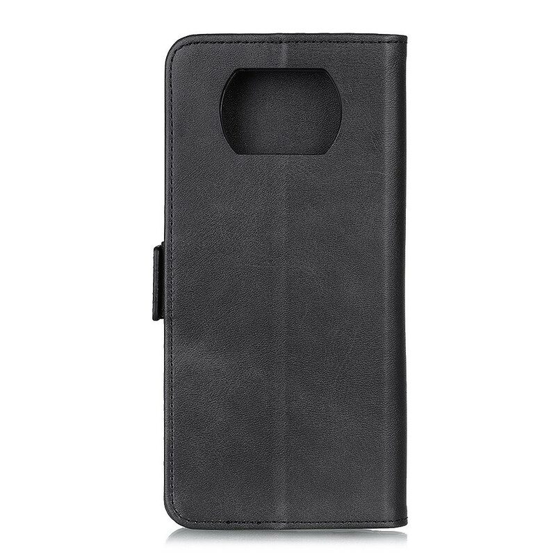 Custodia in pelle Poco X3 / X3 Pro / X3 NFC Folio Cover Doppio Lembo