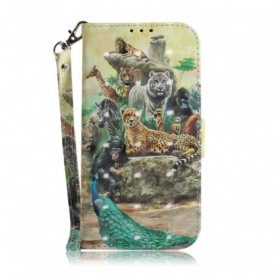 Custodia in pelle Poco X3 / X3 Pro / X3 NFC Perizoma Safari Animali