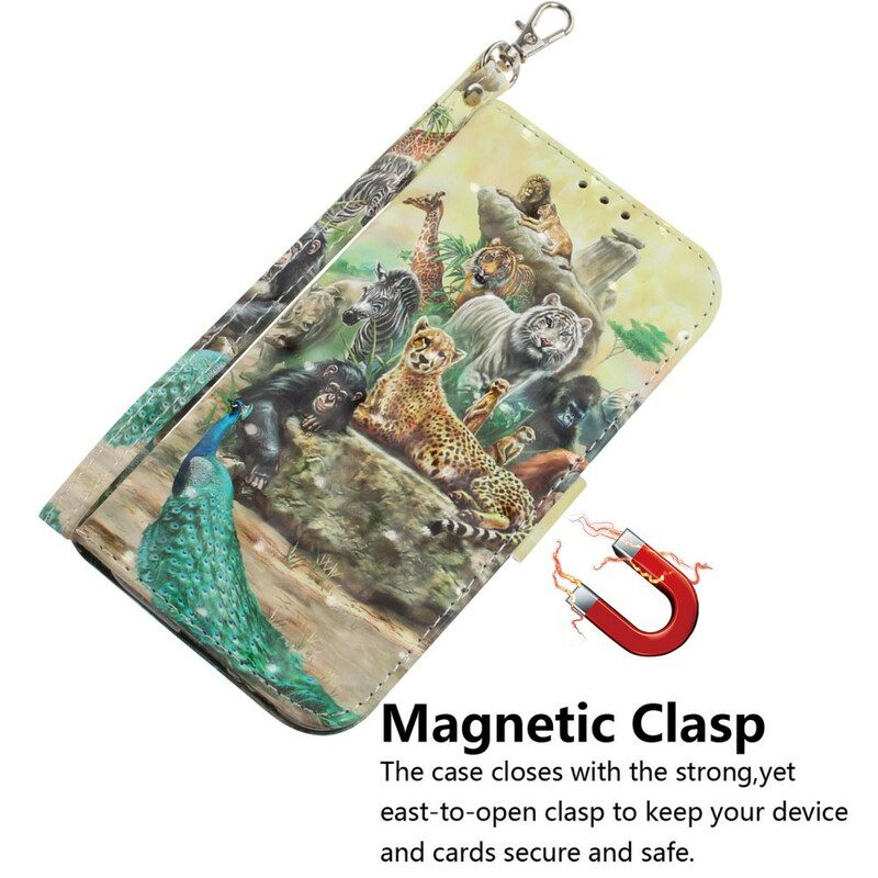 Custodia in pelle Poco X3 / X3 Pro / X3 NFC Perizoma Safari Animali