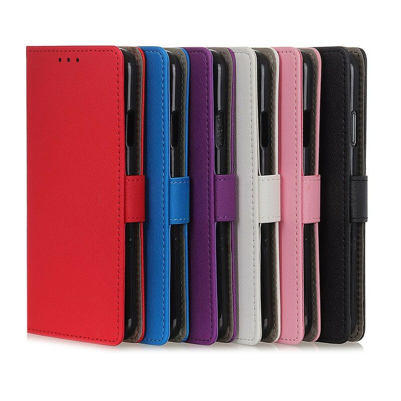 Custodia in pelle Poco X3 / X3 Pro / X3 NFC Semplice Effetto Pelle Lucida