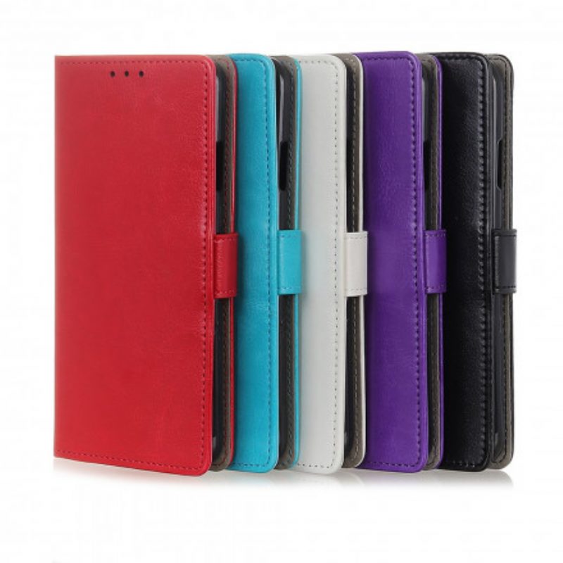 Custodia in pelle Poco X3 / X3 Pro / X3 NFC Semplice Effetto Pelle Lucida