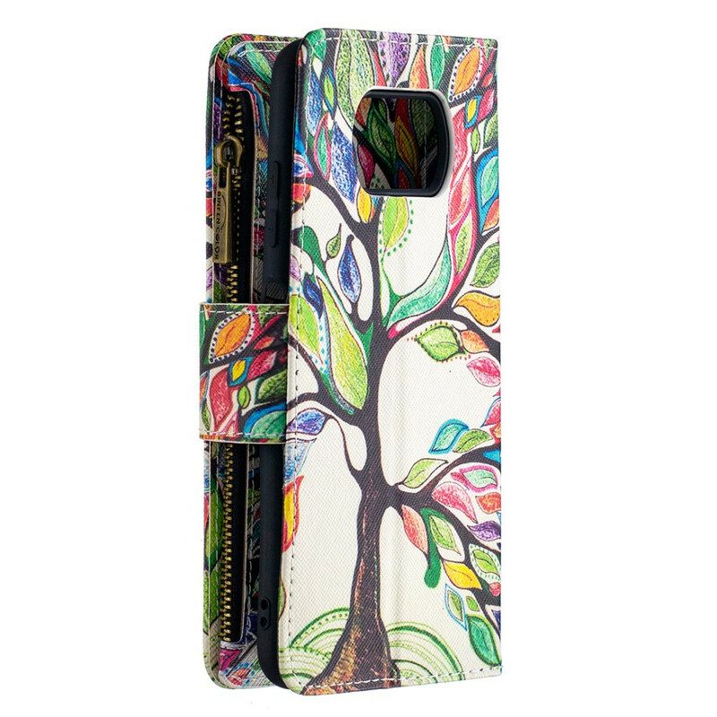 Custodia in pelle Poco X3 / X3 Pro / X3 NFC Tasca Per Albero Con Cerniera
