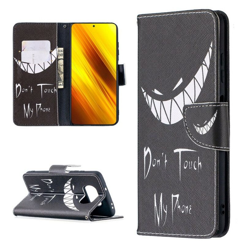 Custodia in pelle Poco X3 / X3 Pro / X3 NFC Telefono Del Diavolo