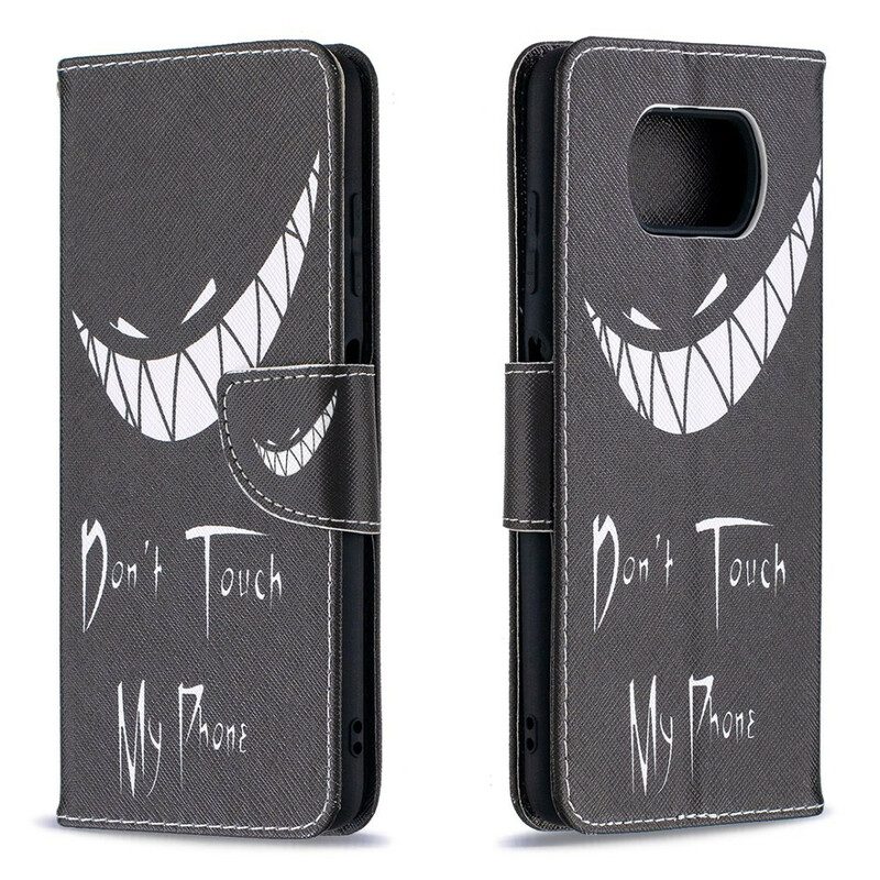 Custodia in pelle Poco X3 / X3 Pro / X3 NFC Telefono Del Diavolo