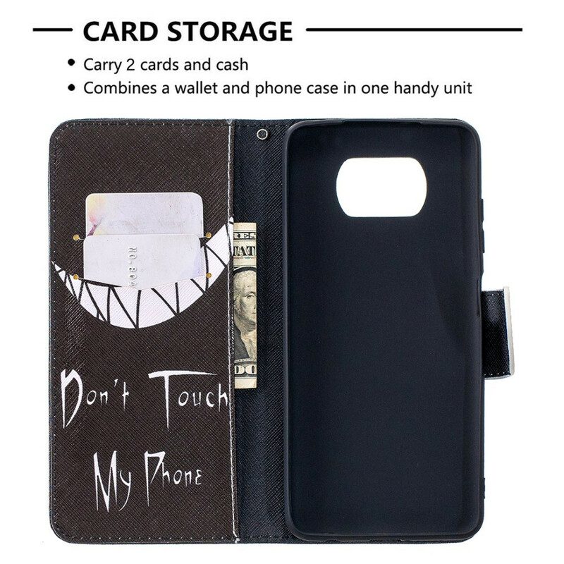Custodia in pelle Poco X3 / X3 Pro / X3 NFC Telefono Del Diavolo