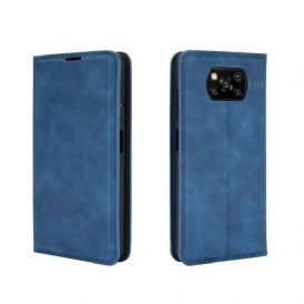 Folio Cover Poco X3 / X3 Pro / X3 NFC Custodia in pelle Effetto Pelle Morbida