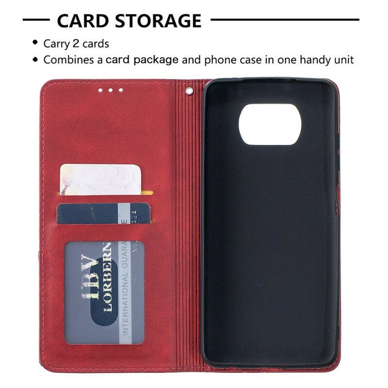 Folio Cover Poco X3 / X3 Pro / X3 NFC Custodia in pelle Stile D'artista