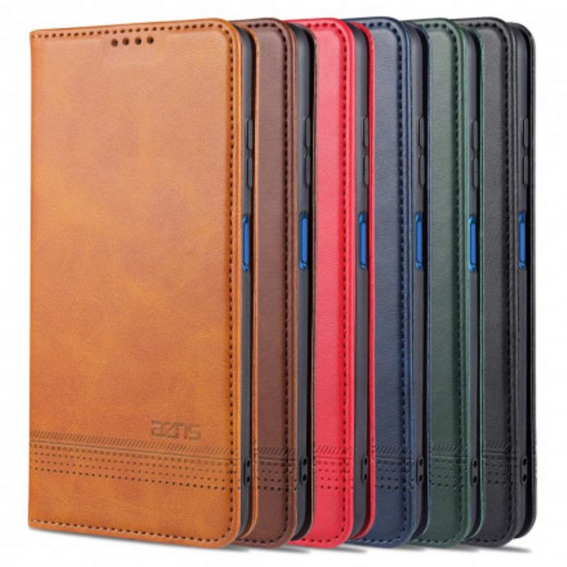 Folio Cover Poco X3 / X3 Pro / X3 NFC Custodia in pelle Stile In Pelle Azns