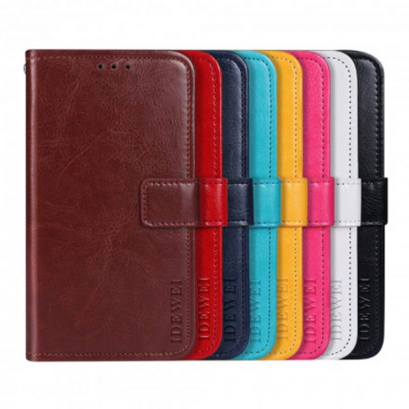 Folio Cover Asus Zenfone 8 Flip Custodia in pelle Similpelle Idewei