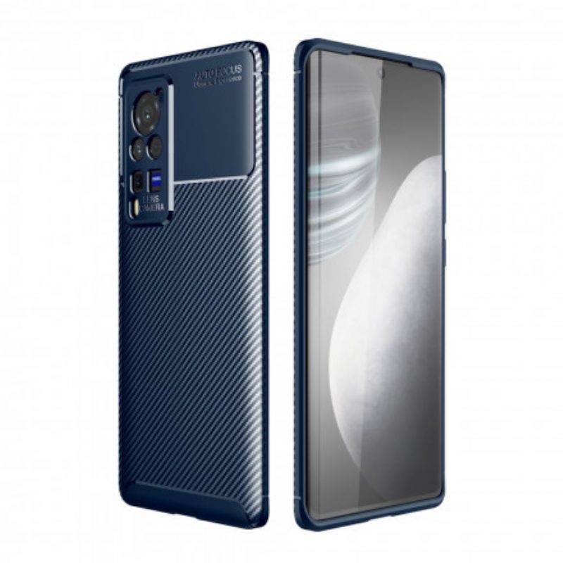 Cover Vivo X60 Pro Struttura Flessibile In Fibra Di Carbonio
