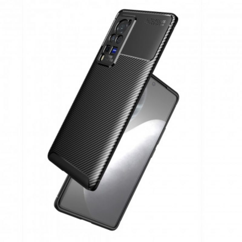 Cover Vivo X60 Pro Struttura Flessibile In Fibra Di Carbonio