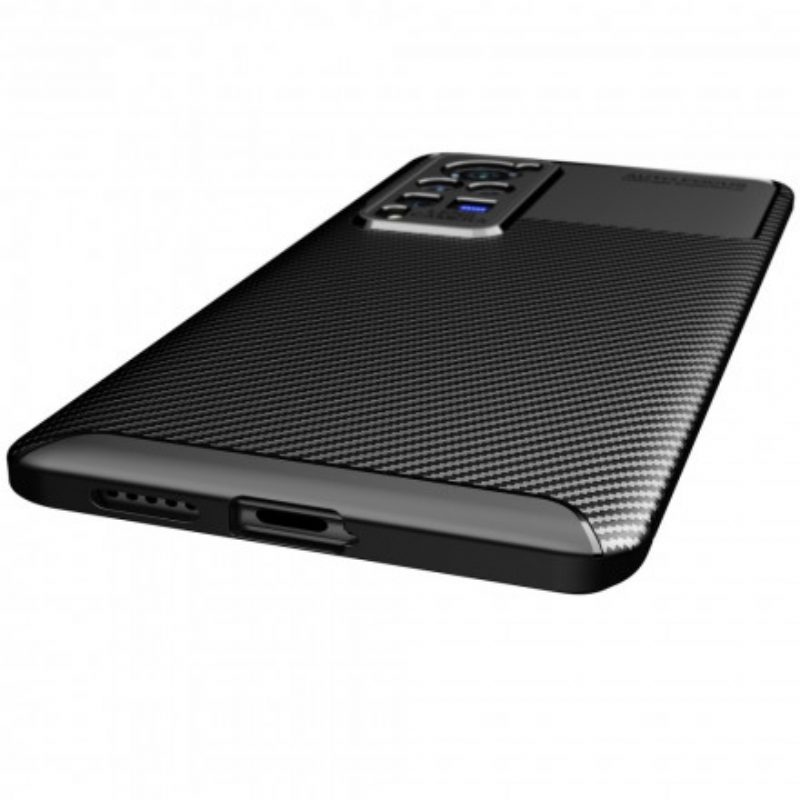 Cover Vivo X60 Pro Struttura Flessibile In Fibra Di Carbonio