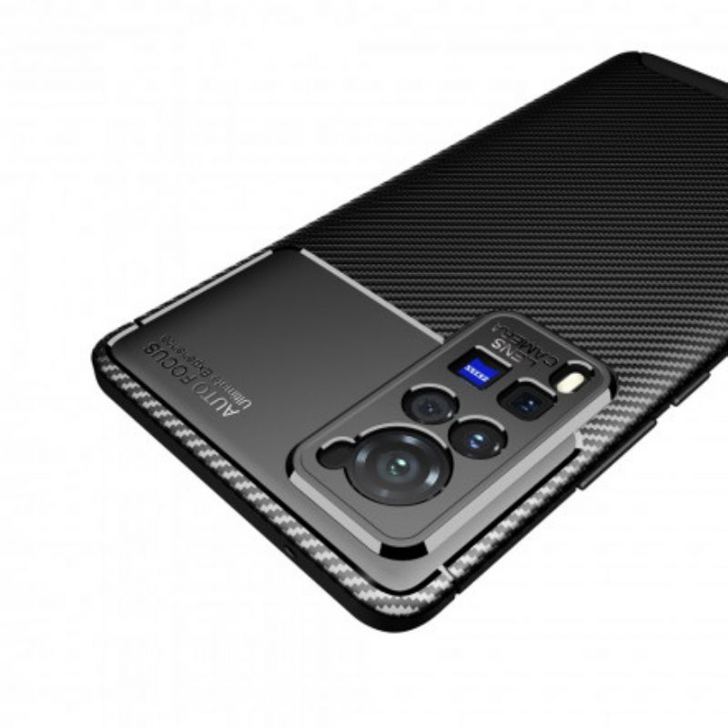 Cover Vivo X60 Pro Struttura Flessibile In Fibra Di Carbonio