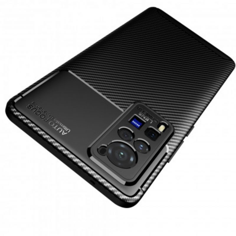 Cover Vivo X60 Pro Struttura Flessibile In Fibra Di Carbonio