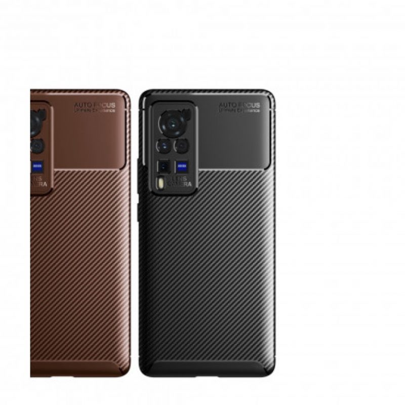 Cover Vivo X60 Pro Struttura Flessibile In Fibra Di Carbonio