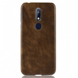 Cover Nokia 7.1 Effetto Pelle Litchi