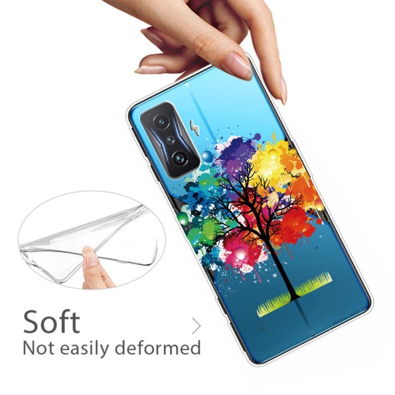 Cover Poco F4 GT Albero Dell'acquerello Senza Soluzione Di Continuità