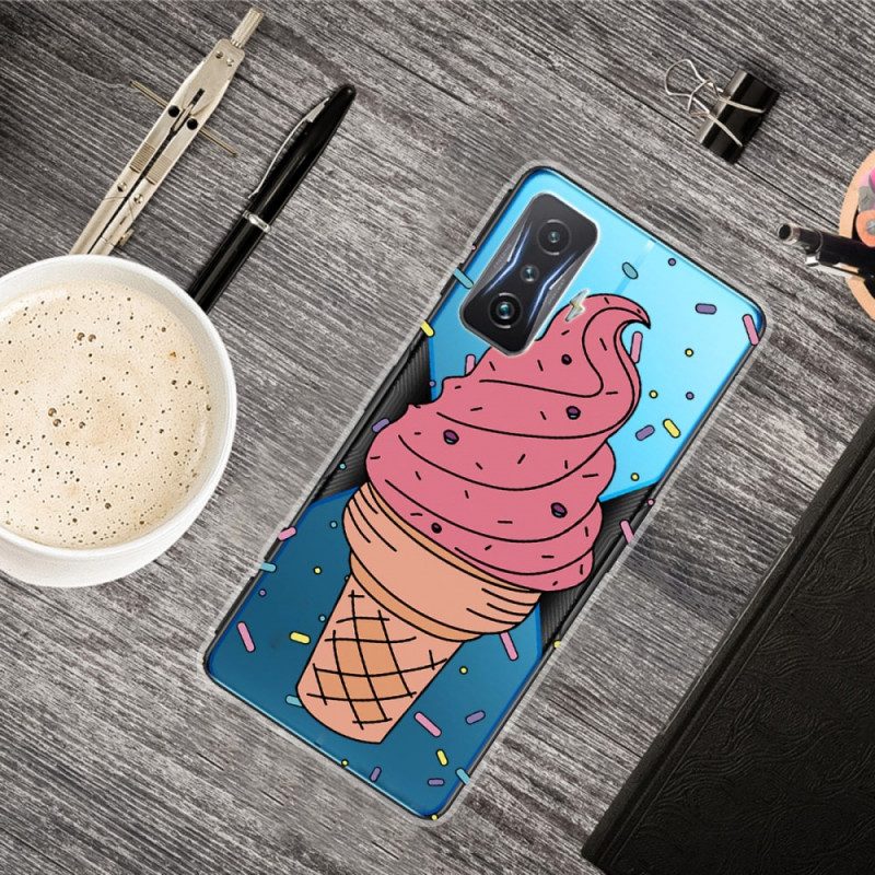 Cover Poco F4 GT Ghiaccio Trasparente