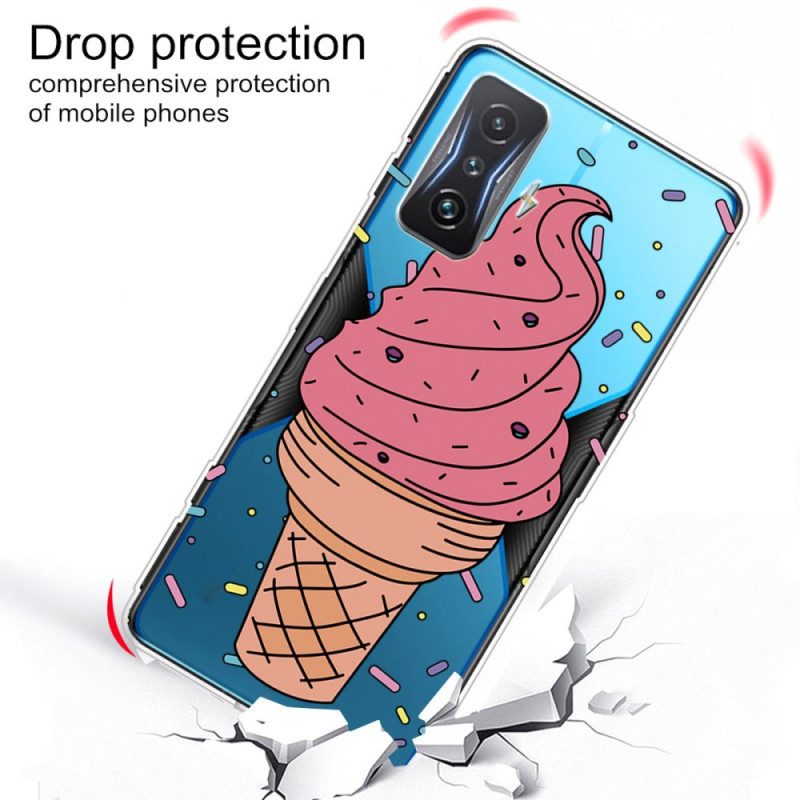 Cover Poco F4 GT Ghiaccio Trasparente