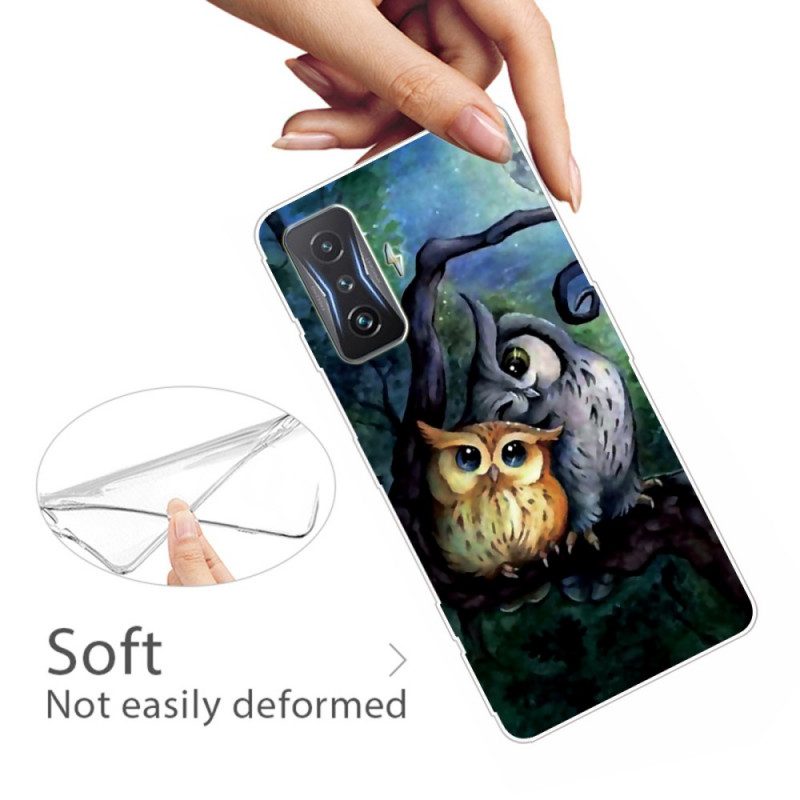 Cover Poco F4 GT Pittura Gufi