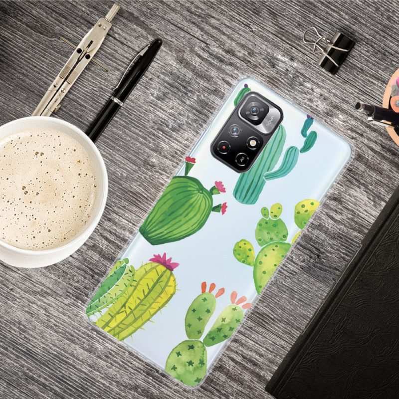 Cover Xiaomi Redmi Note 11 Pro Plus 5G Cactus Dell'acquerello