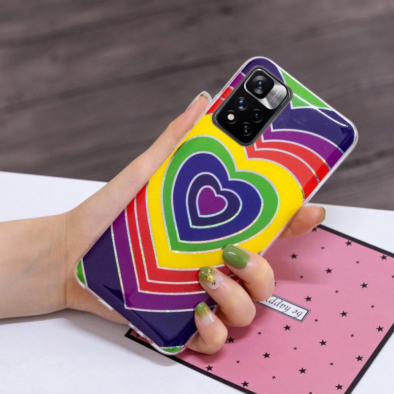 Cover Xiaomi Redmi Note 11 Pro Plus 5G Cuore Psichedelico