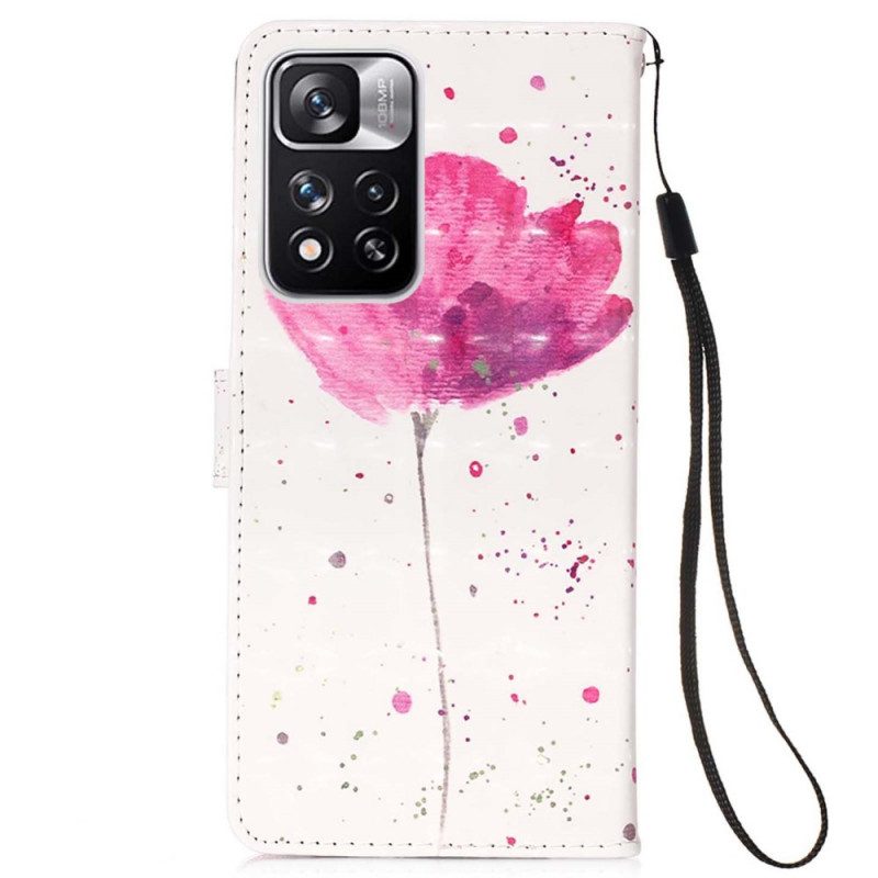 Cover Xiaomi Redmi Note 11 Pro Plus 5G Papavero Dell'acquerello