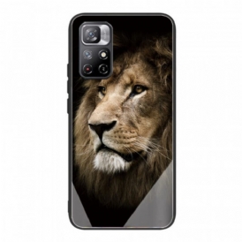 Cover Xiaomi Redmi Note 11 Pro Plus 5G Testa Di Leone In Vetro Temperato