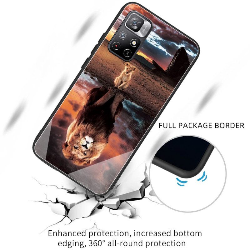 Cover Xiaomi Redmi Note 11 Pro Plus 5G Vetro Temperato Da Sogno Di Lion Cub