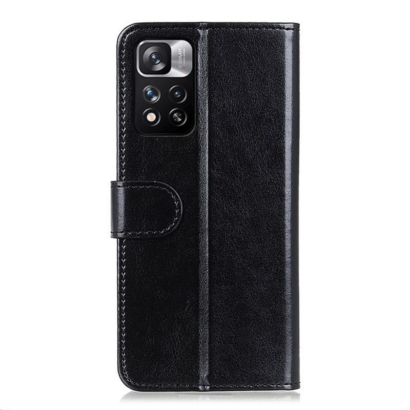 Custodia A Portafoglio Xiaomi Redmi Note 11 Pro Plus 5G Finezza In Ecopelle