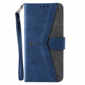 Custodia in pelle Xiaomi Redmi Note 11 Pro Plus 5G Cuciture A Contatto Con La Pelle