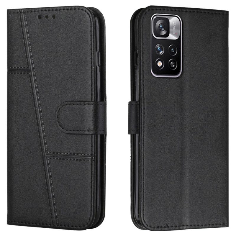 Custodia in pelle Xiaomi Redmi Note 11 Pro Plus 5G Ecopelle Premium