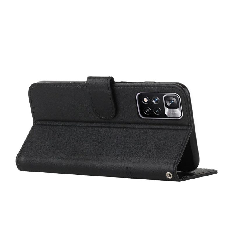 Custodia in pelle Xiaomi Redmi Note 11 Pro Plus 5G Ecopelle Premium