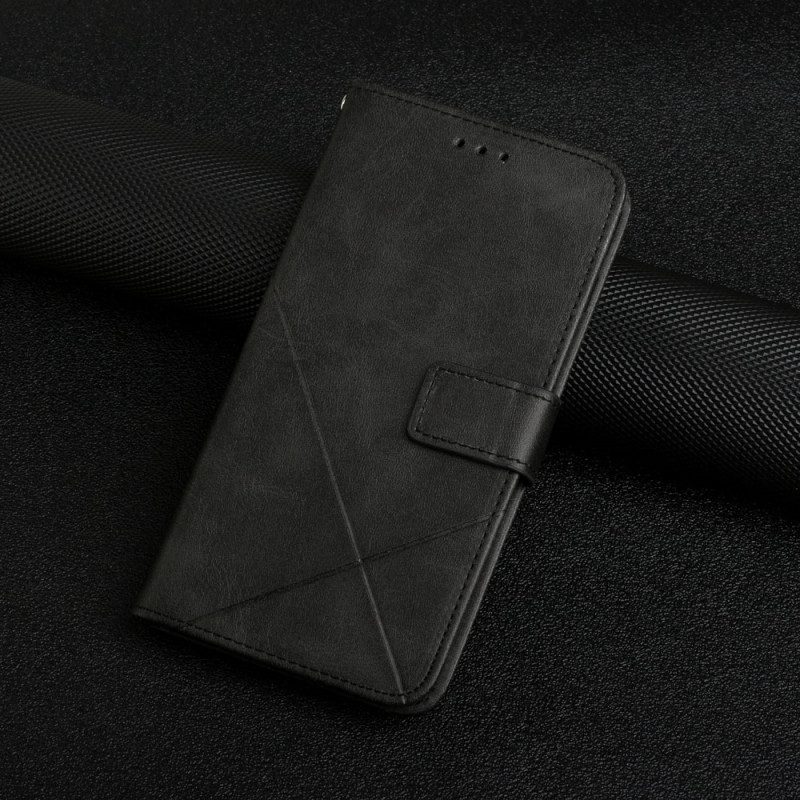Custodia in pelle Xiaomi Redmi Note 11 Pro Plus 5G Linee Di Cinturino Effetto Pelle