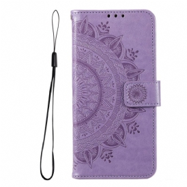 Custodia in pelle Xiaomi Redmi Note 11 Pro Plus 5G Mandala Del Sole