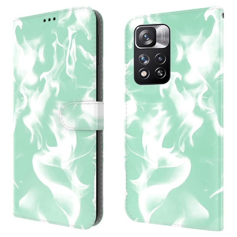 Custodia in pelle Xiaomi Redmi Note 11 Pro Plus 5G Modello Astratto