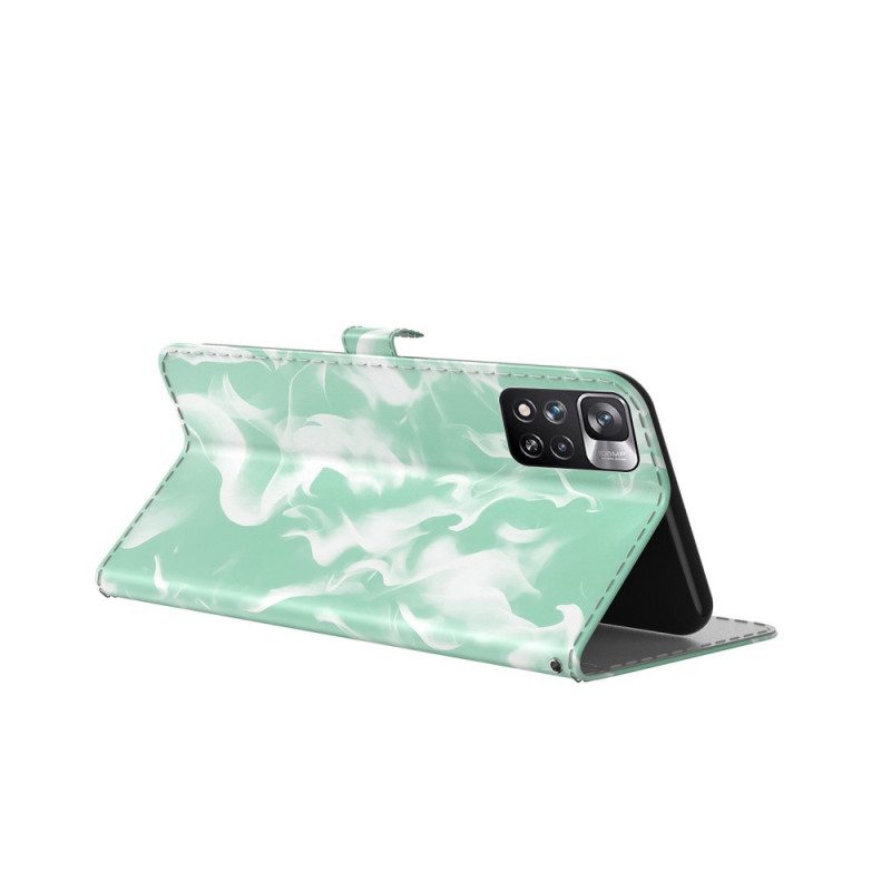 Custodia in pelle Xiaomi Redmi Note 11 Pro Plus 5G Modello Astratto