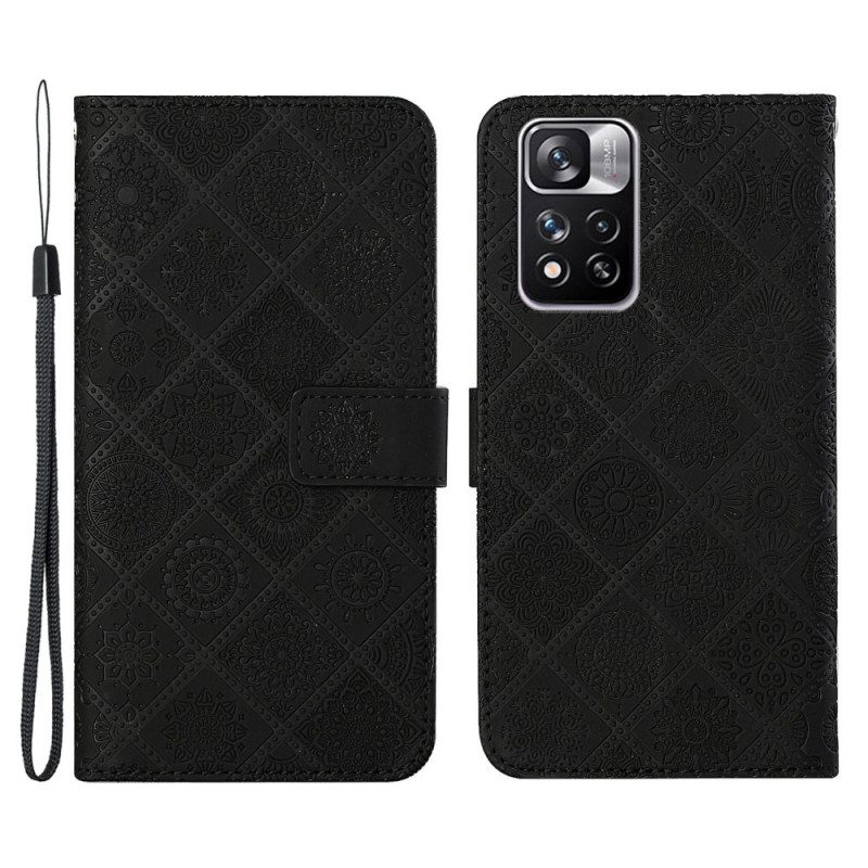 Custodia in pelle Xiaomi Redmi Note 11 Pro Plus 5G Modello Di Arazzo
