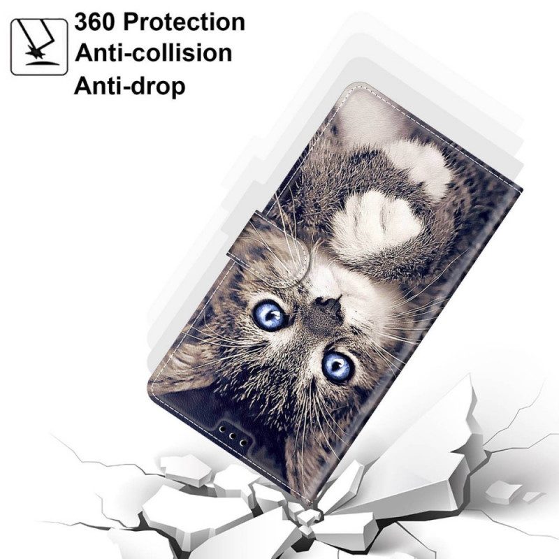 Custodia in pelle Xiaomi Redmi Note 11 Pro Plus 5G Ventaglio Gatto Perizoma