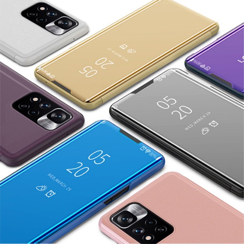 Custodia Xiaomi Redmi Note 11 Pro Plus 5G Specchio Ed Ecopelle