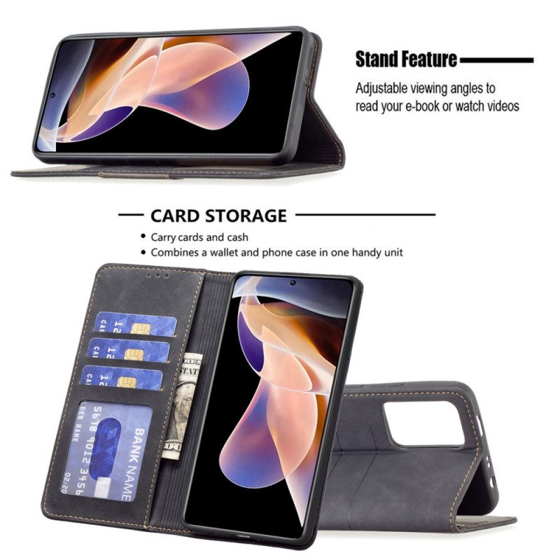 Folio Cover Xiaomi Redmi Note 11 Pro Plus 5G Custodia in pelle Colore Binfen
