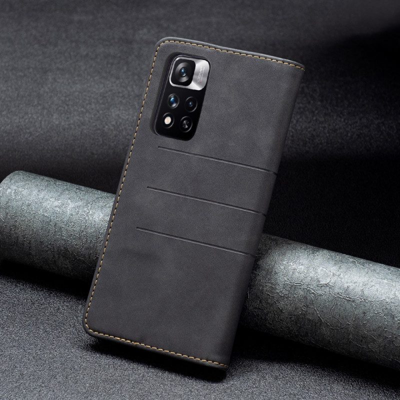 Folio Cover Xiaomi Redmi Note 11 Pro Plus 5G Custodia in pelle Colore Binfen