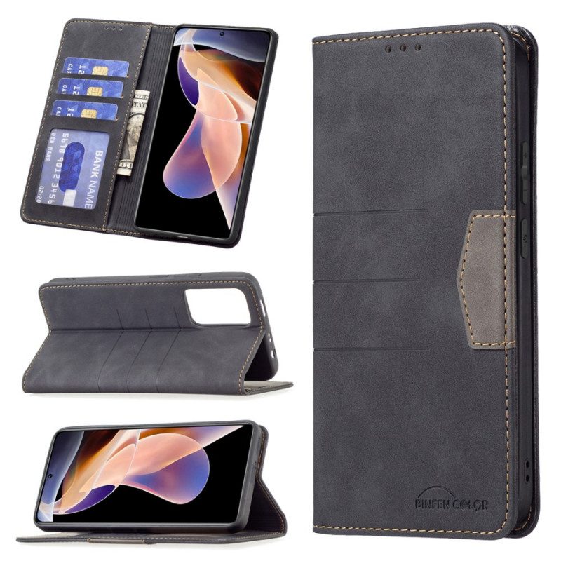 Folio Cover Xiaomi Redmi Note 11 Pro Plus 5G Custodia in pelle Colore Binfen