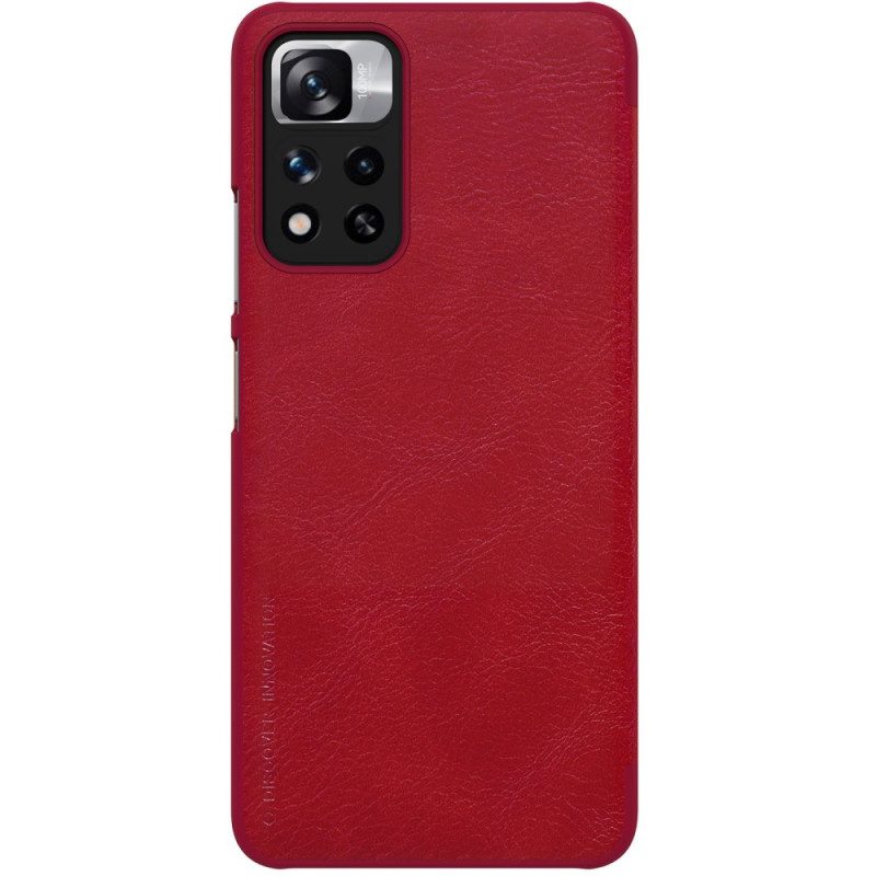 Folio Cover Xiaomi Redmi Note 11 Pro Plus 5G Custodia in pelle Serie Nillkin Qin