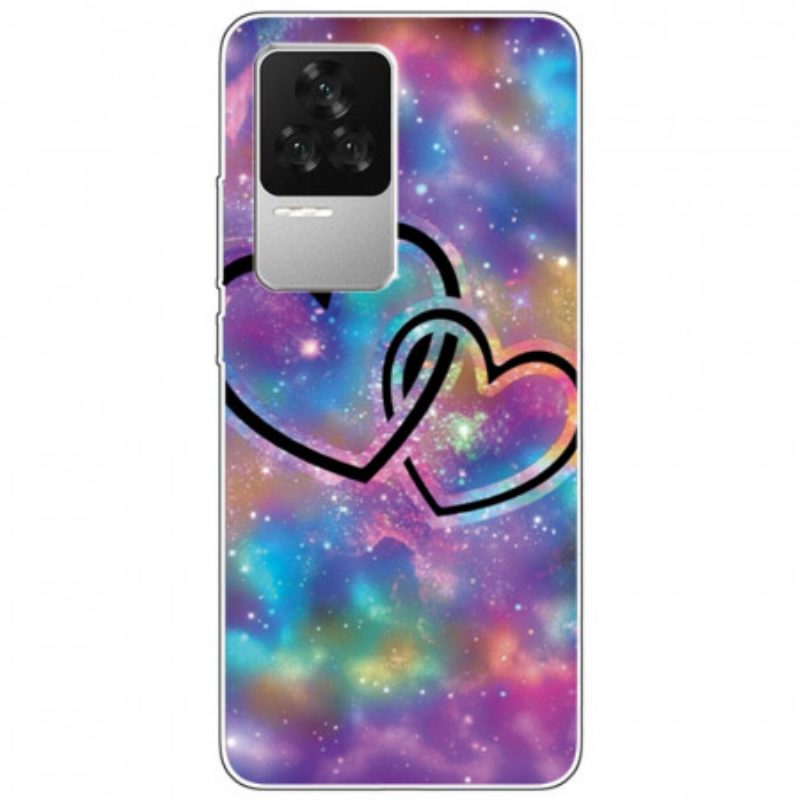 Cover Poco F4 Cuori In Silicone