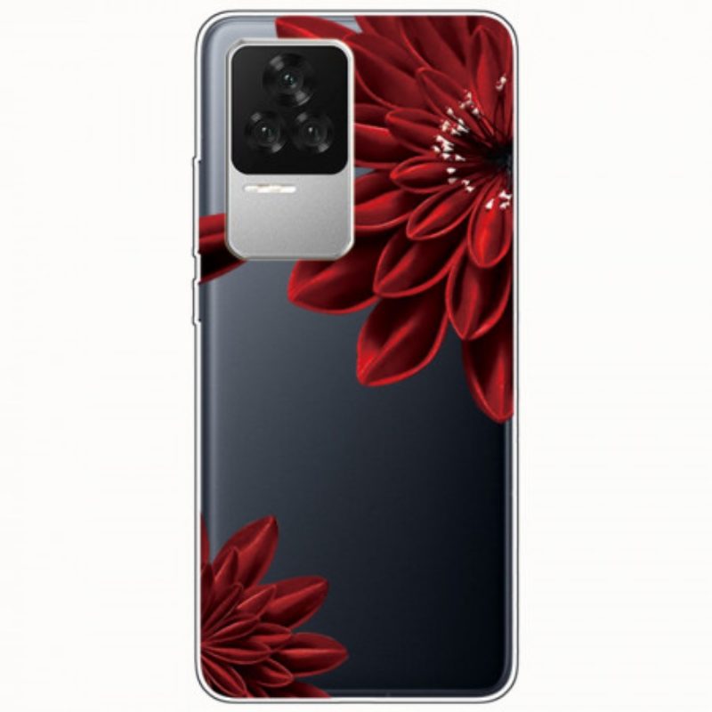 Cover Poco F4 Fiore Rosso